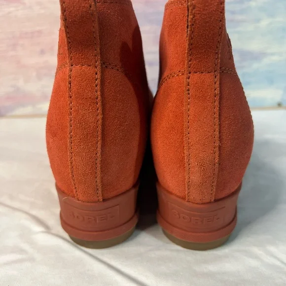 Sorel Women's Suede Ankle Booties - Rust - Picture 3 of 5